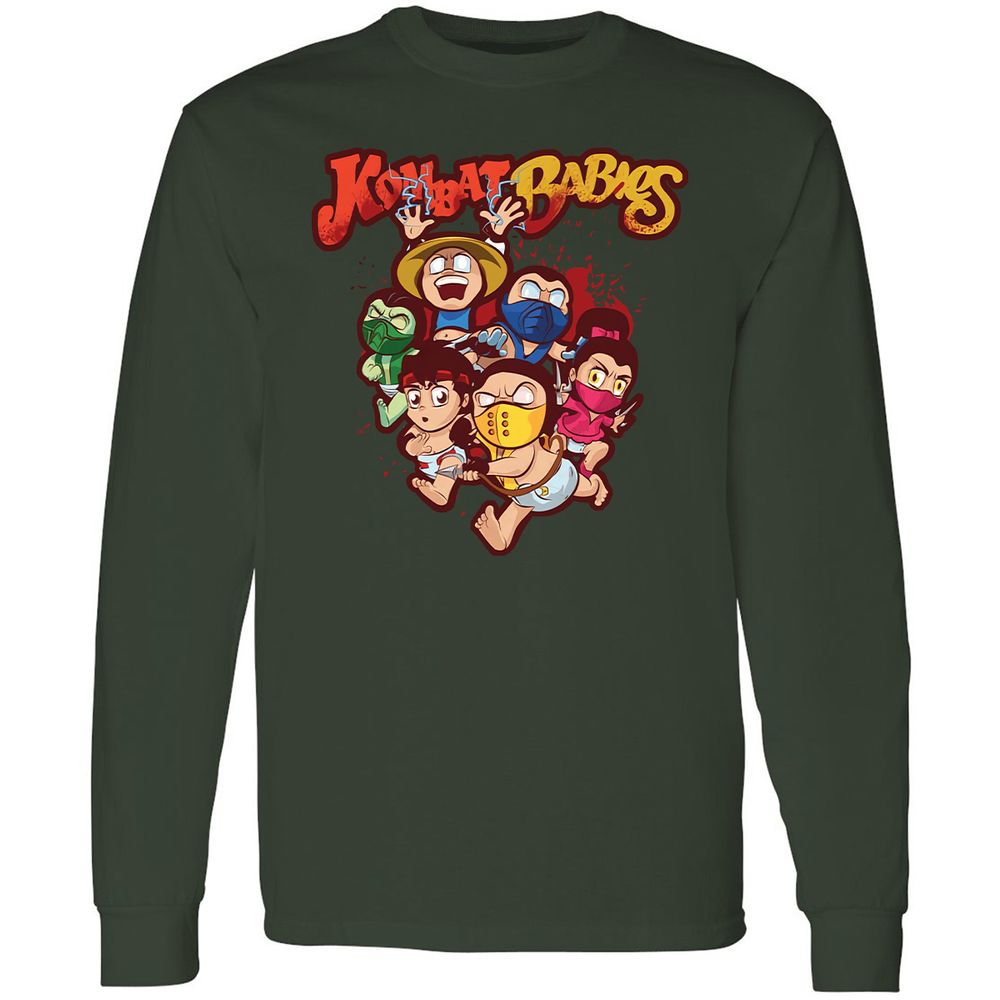 Long Sleeve T-Shirt - ZUKD9ZU6 - Forest Green - 4