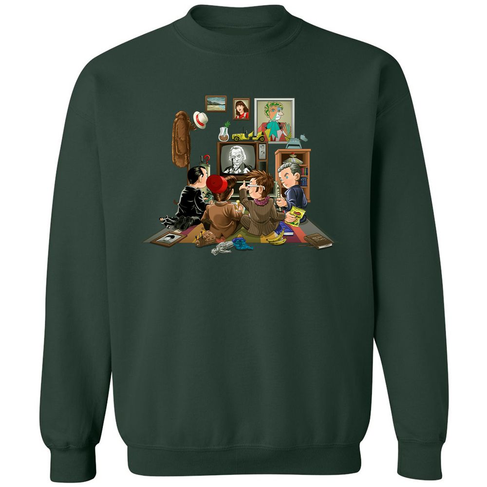 Classic Unisex Sweatshirt - HPCFFYUJ - Forest Green - 4