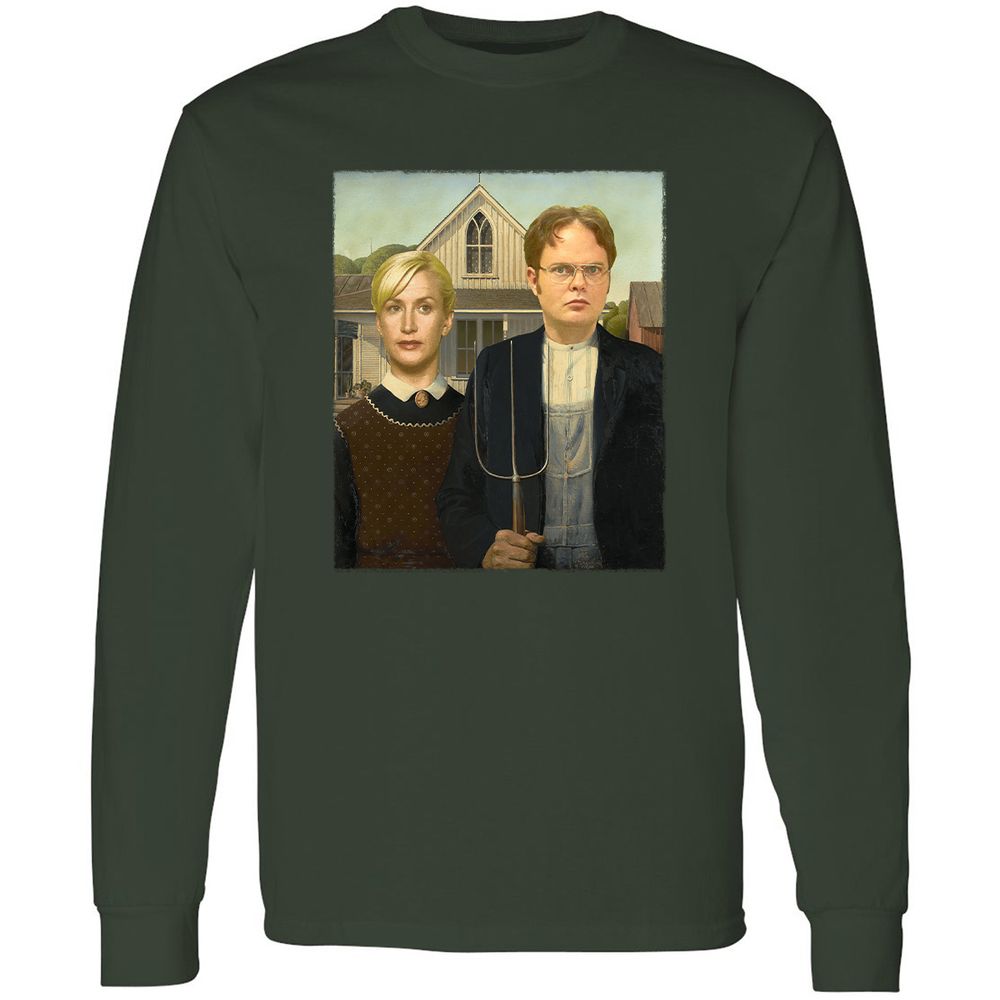 Long Sleeve T-Shirt - JJDY3QPW - Forest Green - 4