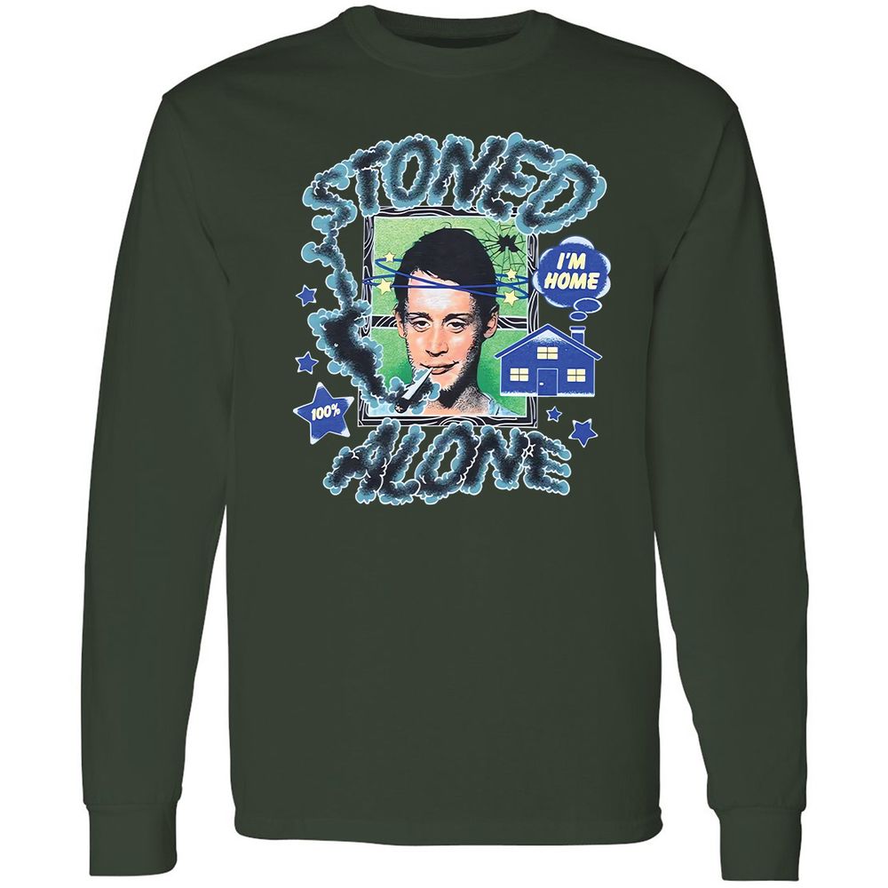 Stoned home alone - Forest Green - 4