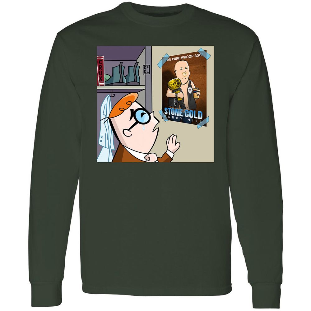 Long Sleeve T-Shirt - S6NS5QV7 - Forest Green - 4