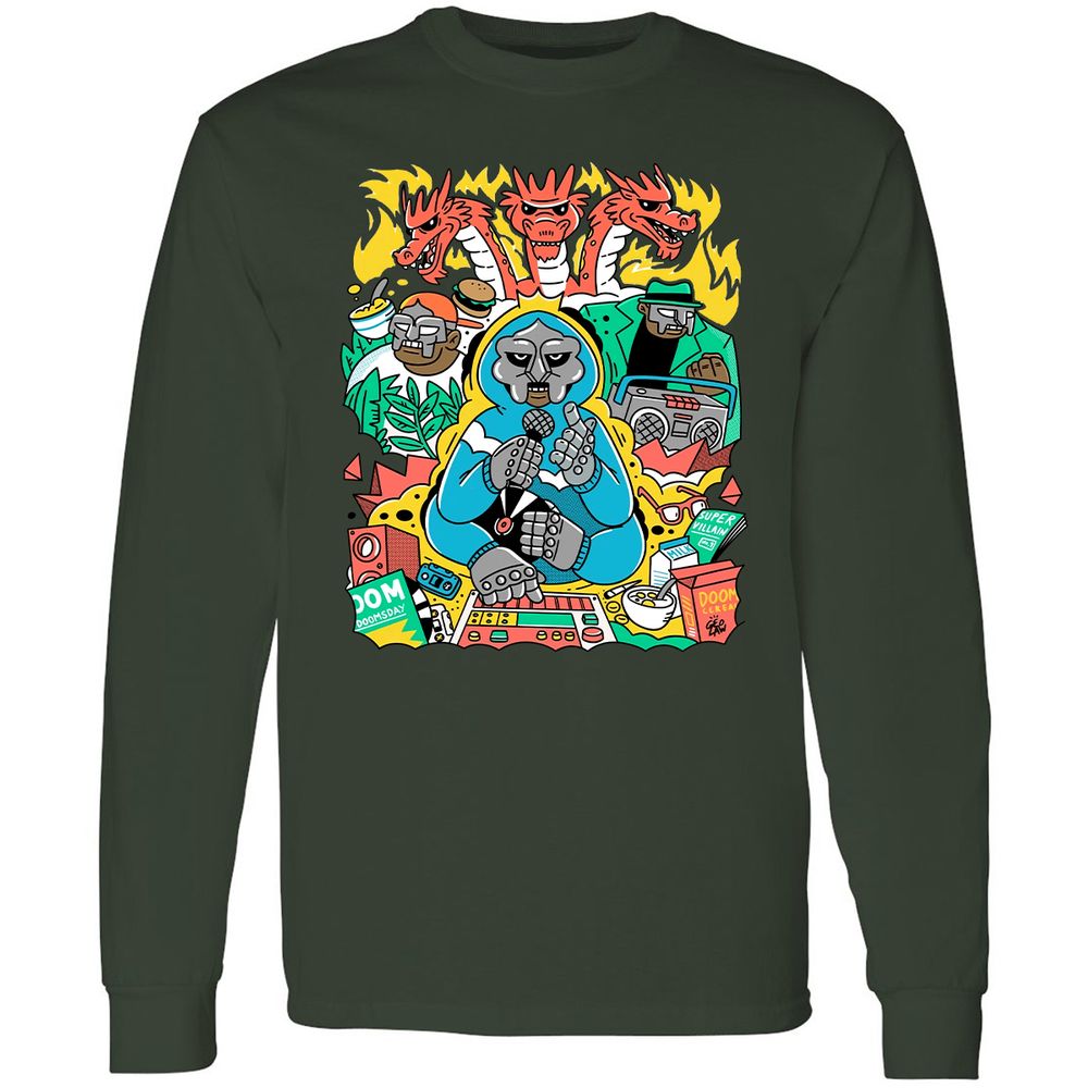 Long Sleeve T-Shirt - WVG2JTX9 - Forest Green - 4