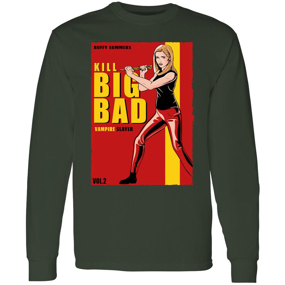 Long Sleeve T-Shirt - CSUPB9DF - Forest Green - 4