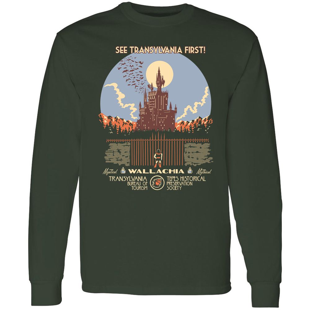 Long Sleeve T-Shirt - QWEKJ6XL - Forest Green - 4