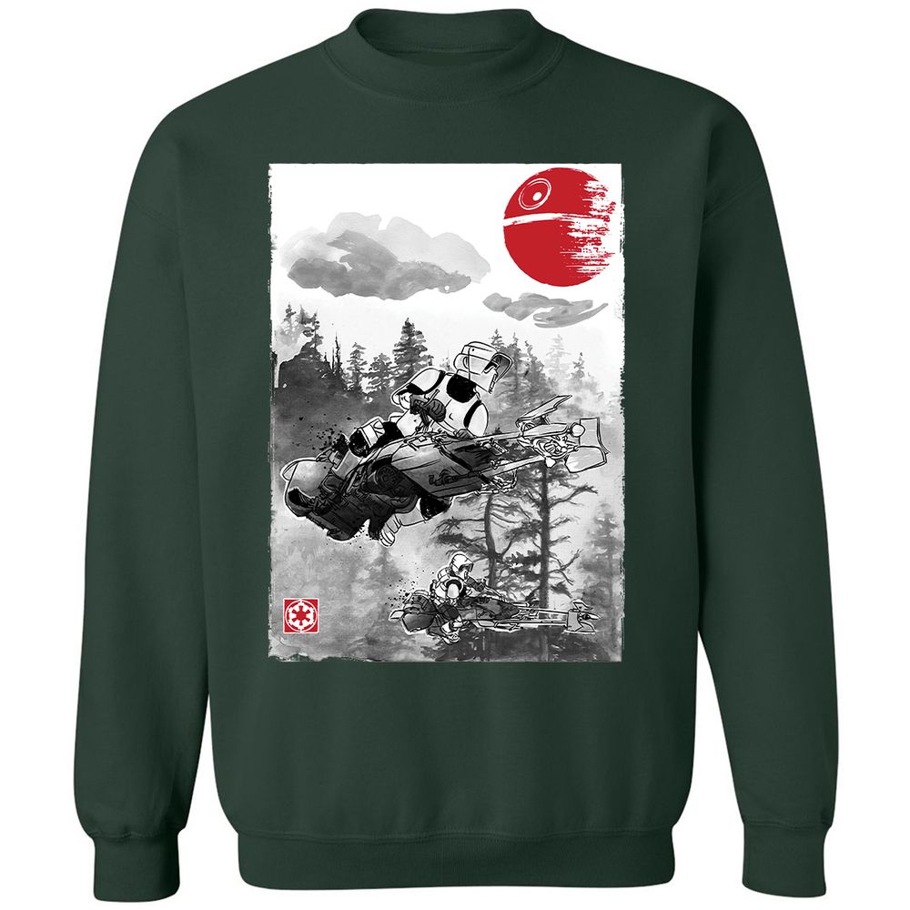 Classic Unisex Sweatshirt - X7QFK66J - Forest Green - 4