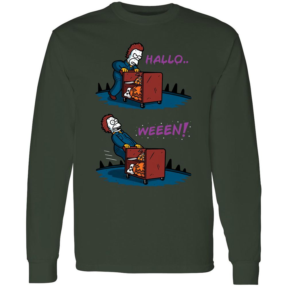 Long Sleeve T-Shirt - F7MVULQP - Forest Green - 4