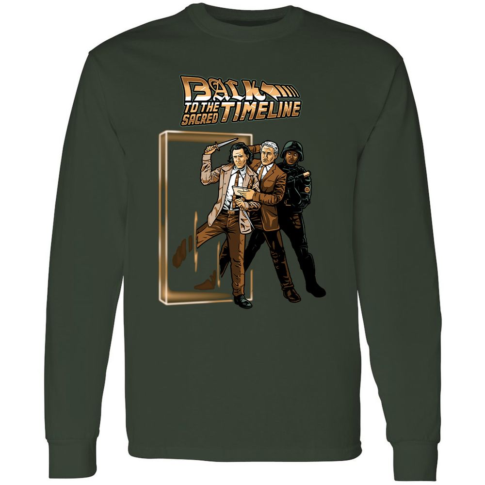 Long Sleeve T-Shirt - QYB63UNR - Forest Green - 4