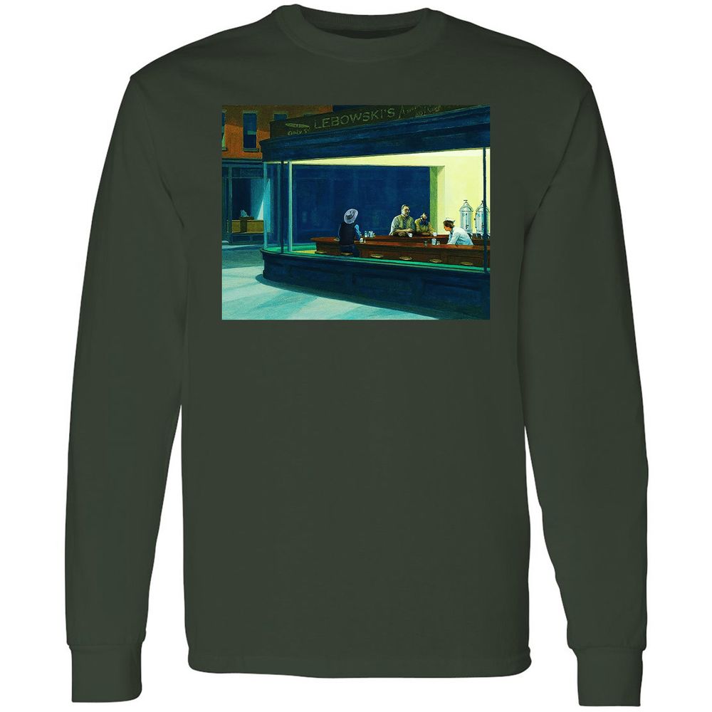Long Sleeve T-Shirt - 2E4TDWS8 - Forest Green - 4