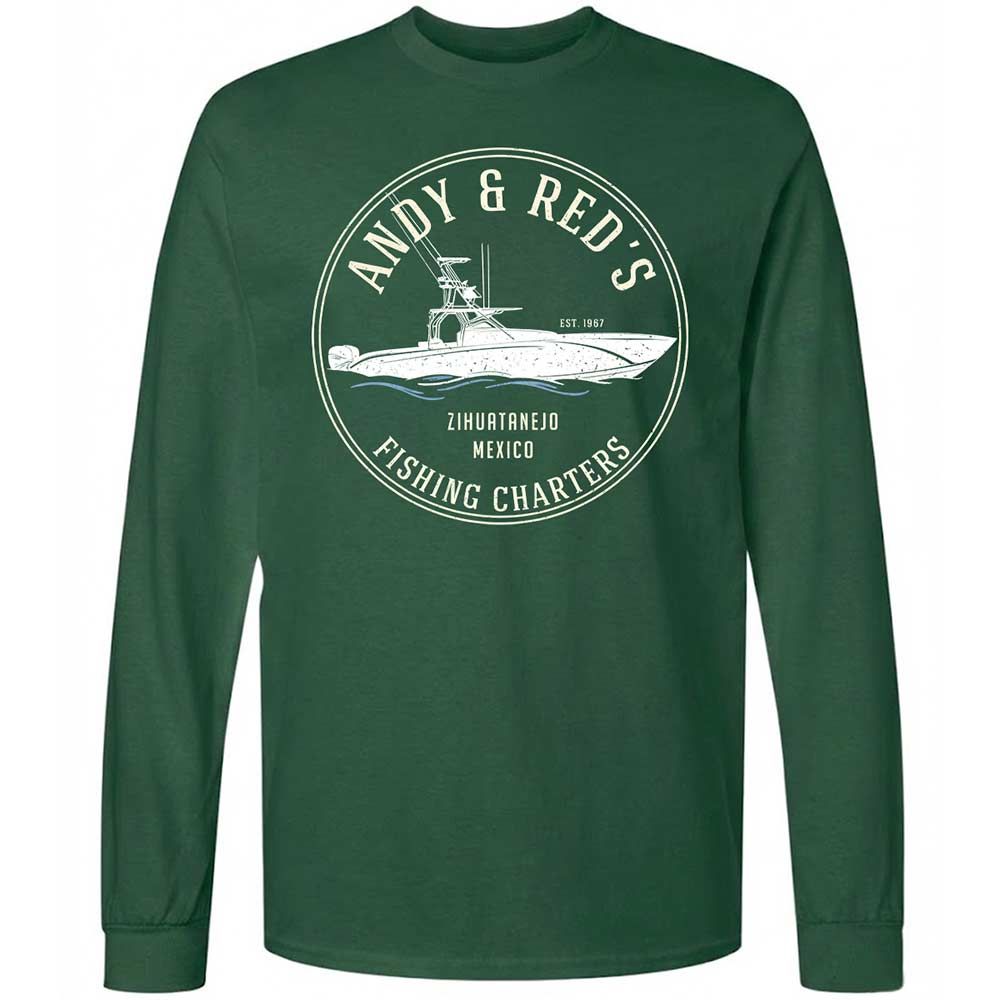 Long Sleeve T-Shirt - E1HF4GDP - Forest Green - 4
