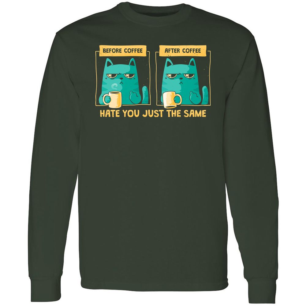 Long Sleeve T-Shirt - DQVXHY2U - Forest Green - 4