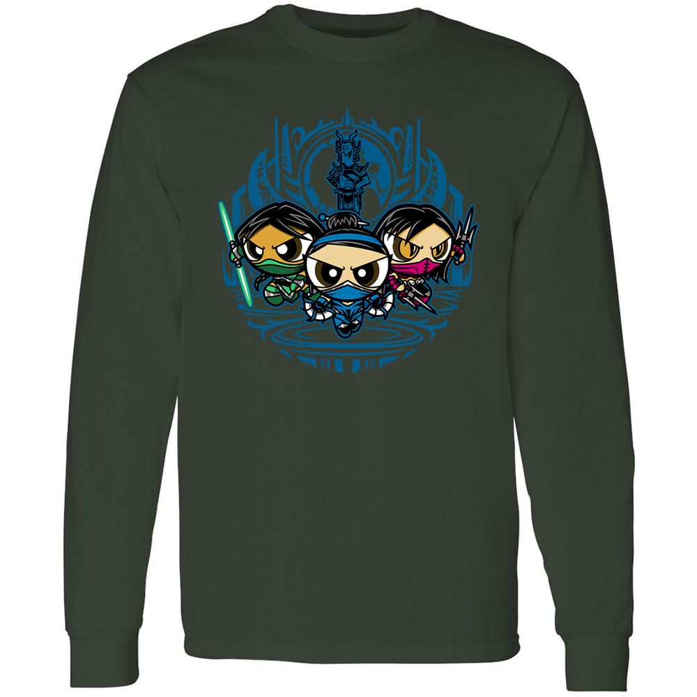 Long Sleeve T-Shirt - B9AT11ZP - Forest Green - 4