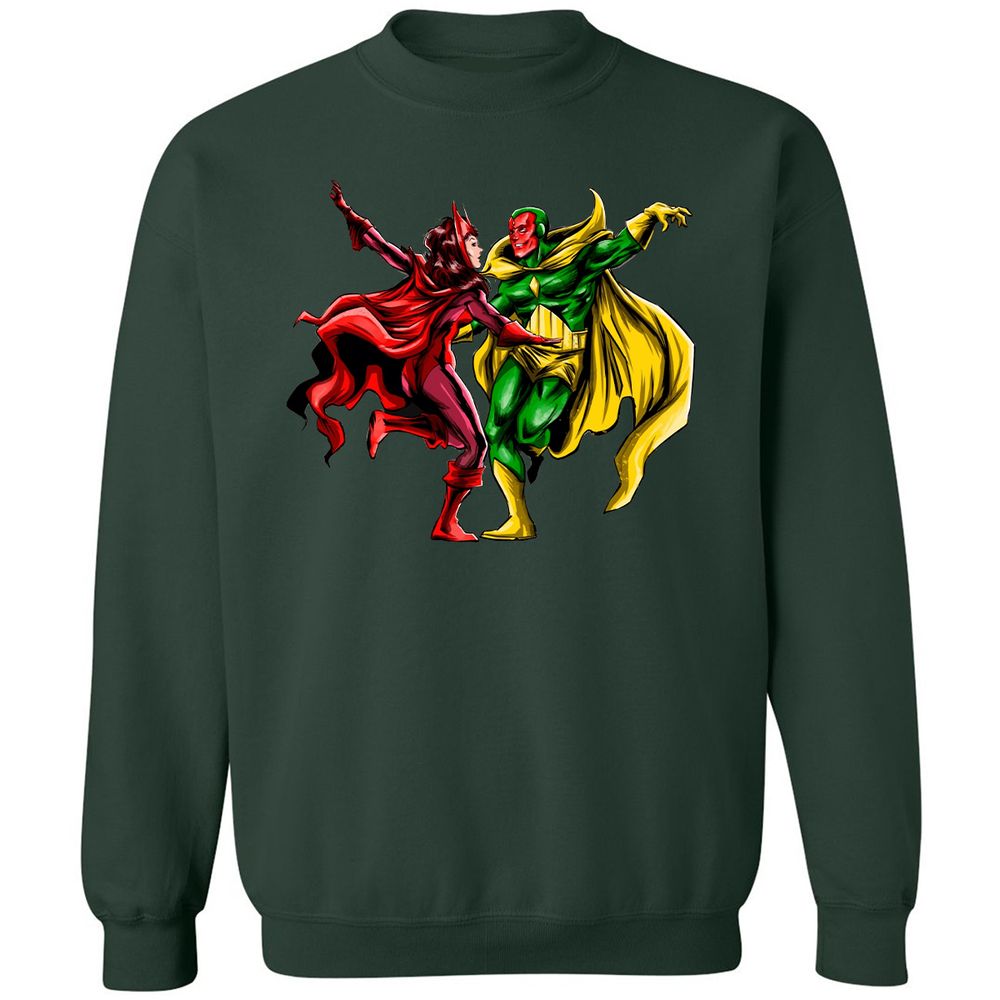 Classic Unisex Sweatshirt - HJU1XZKU - Forest Green - 4