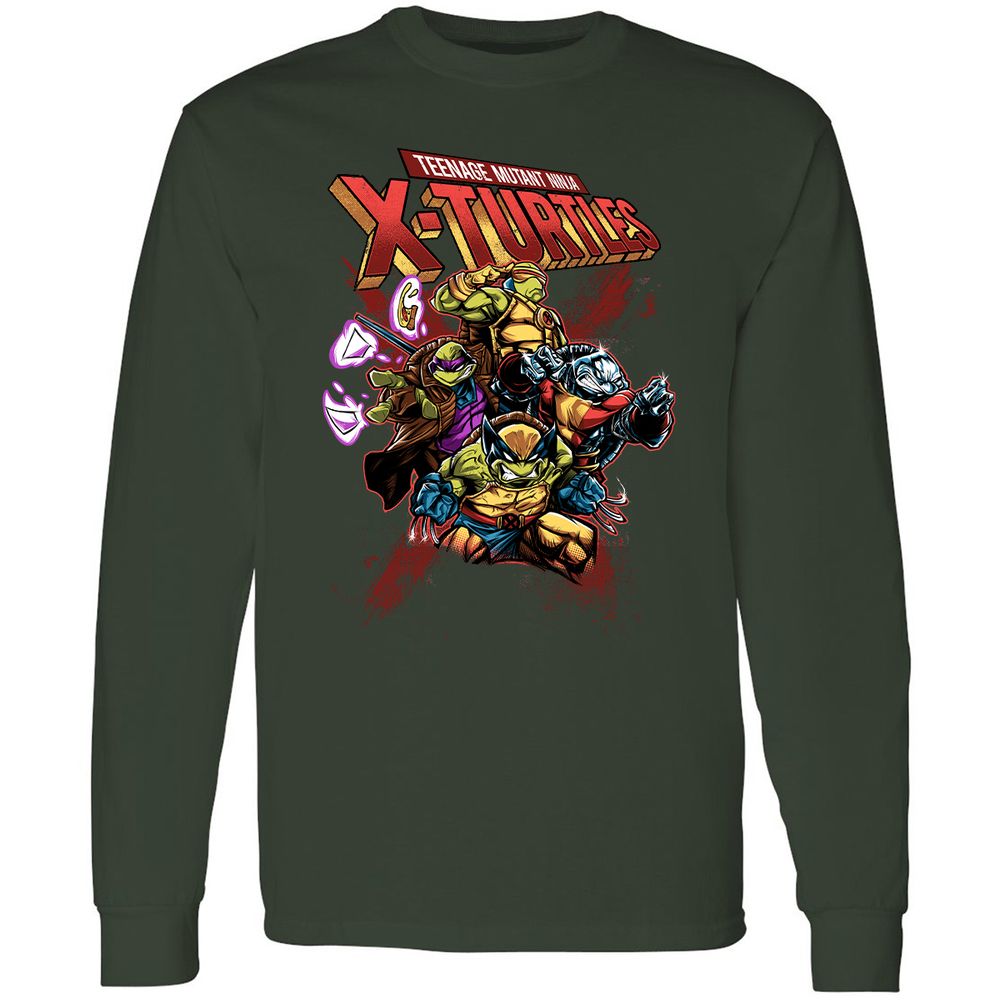 Long Sleeve T-Shirt - 8L6EBUMA - Forest Green - 4