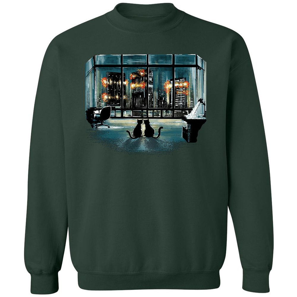 Classic Unisex Sweatshirt - J7D4L12M - Forest Green - 4