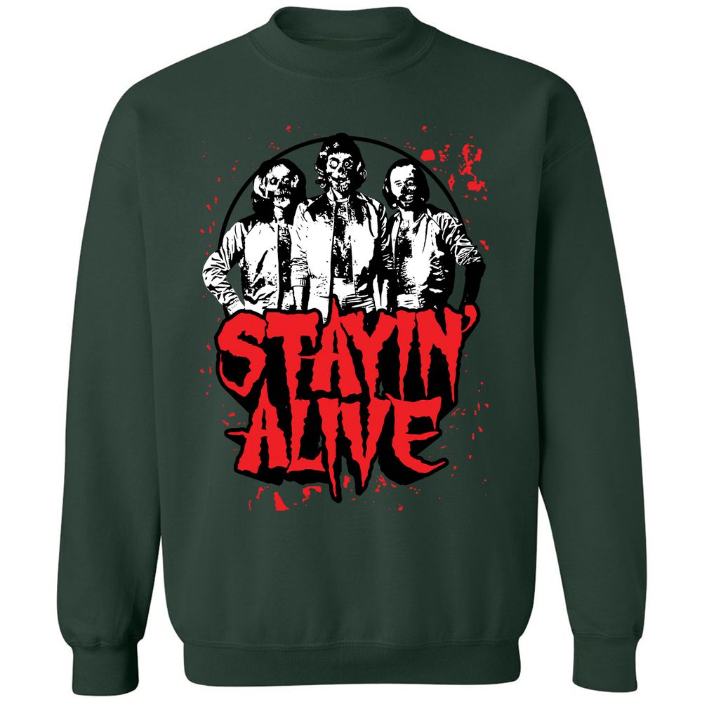 Bee Gees Stay Alive - Forest Green - 4