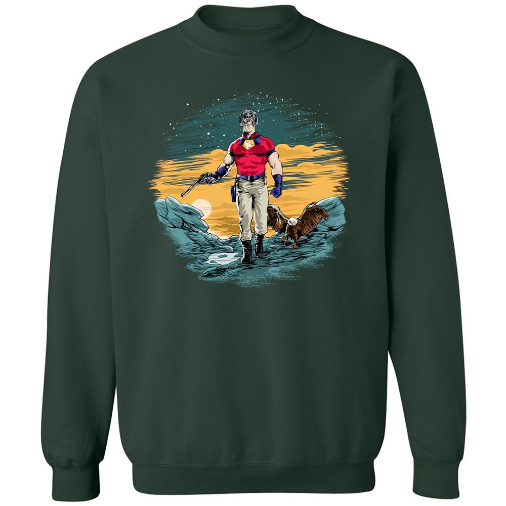 Classic Unisex Sweatshirt - 1WMFYJ54 - Forest Green - 4