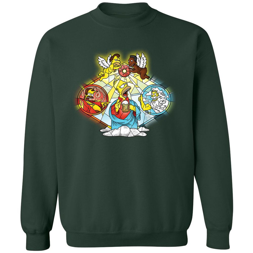 Classic Unisex Sweatshirt - QU9YZXBF - Forest Green - 4