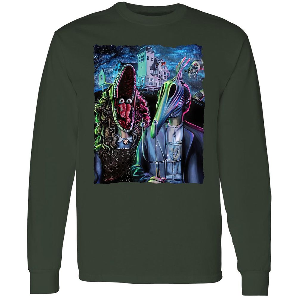 Long Sleeve T-Shirt - 225YDFCZ - Forest Green - 4