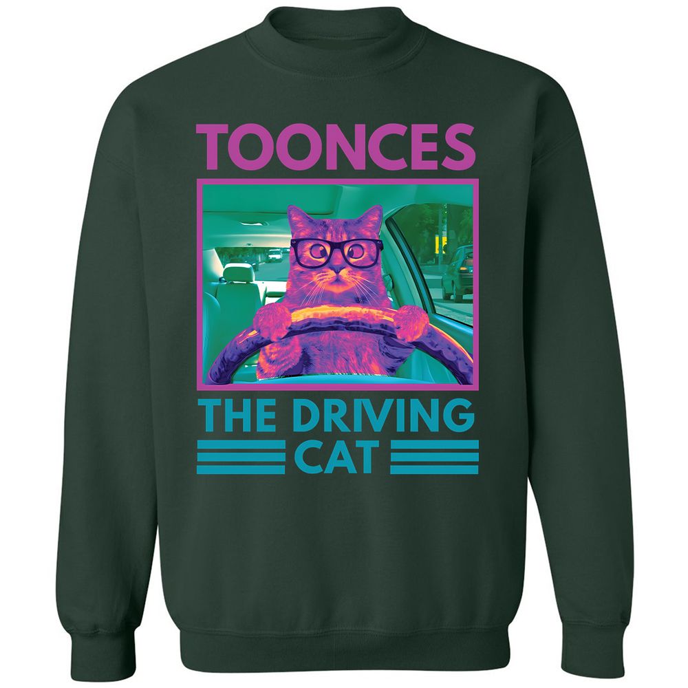 The Driving Cat - Forest Green - 4