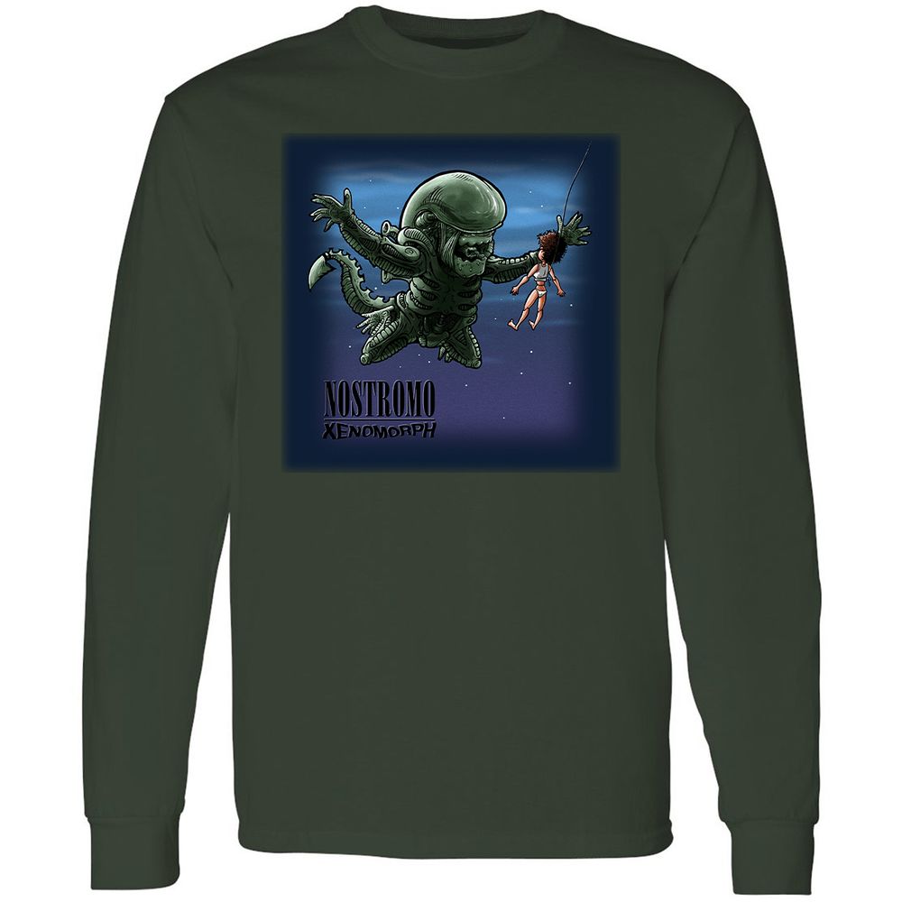 Long Sleeve T-Shirt - BJ5SEECG - Forest Green - 4