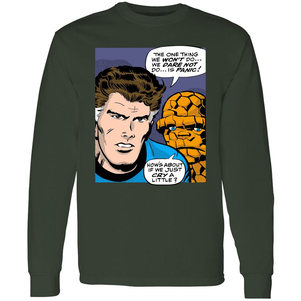 Long Sleeve T-Shirt - G1FV5QY9 - Forest Green - 4