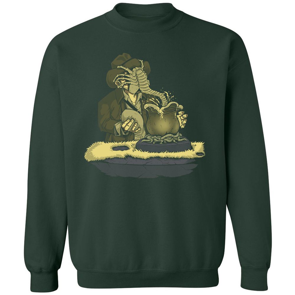 Classic Unisex Sweatshirt - QBVG1DQ6 - Forest Green - 4