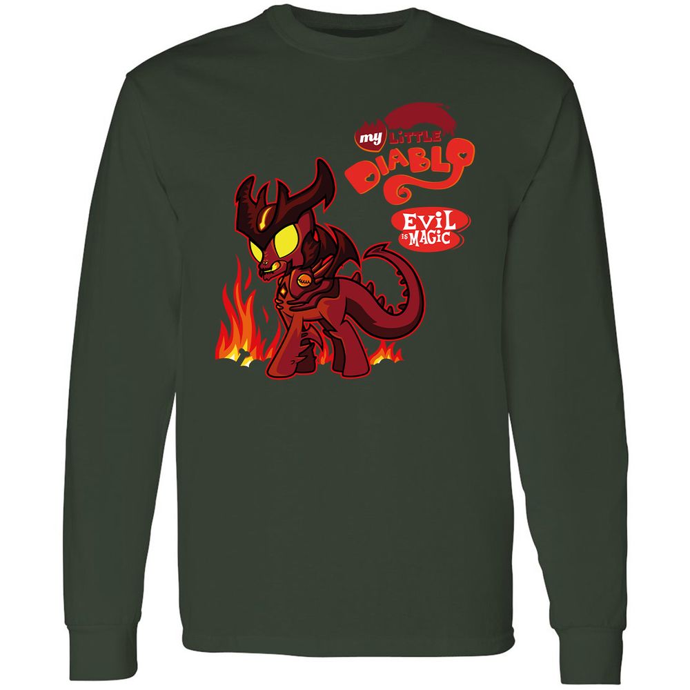 Long Sleeve T-Shirt - HHEWM7HT - Forest Green - 4