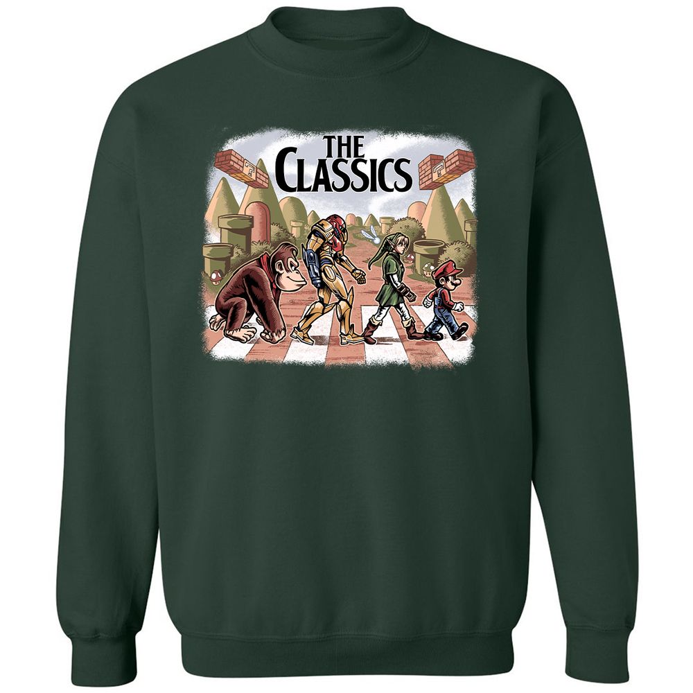 Classic Unisex Sweatshirt - TLSBRKJ1 - Forest Green - 4