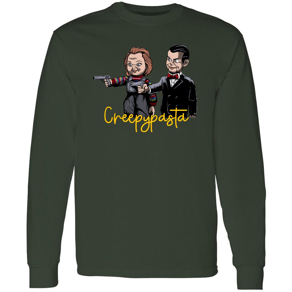 Long Sleeve T-Shirt - 5T2GVB6N - Forest Green - 4