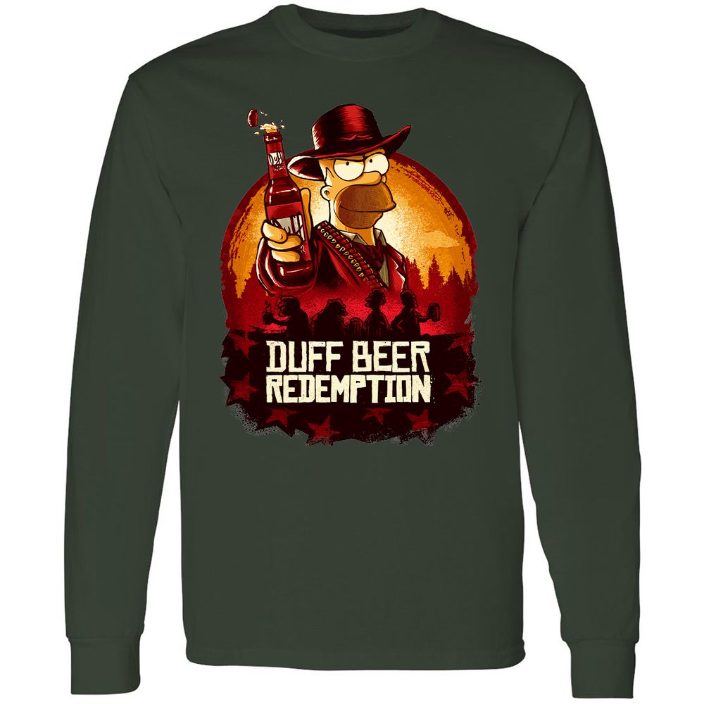 Long Sleeve T-Shirt - QAX9XERD - Forest Green - 4