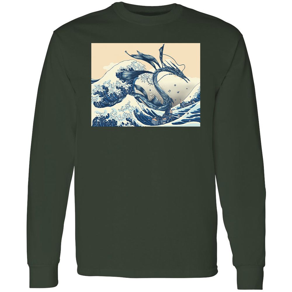 Long Sleeve T-Shirt - X38H73FF - Forest Green - 4