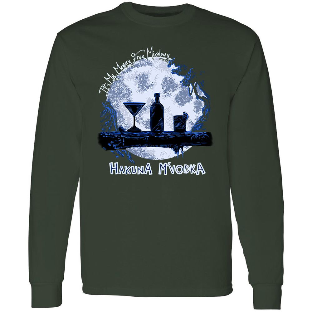 Long Sleeve T-Shirt - 6J982QUR - Forest Green - 4