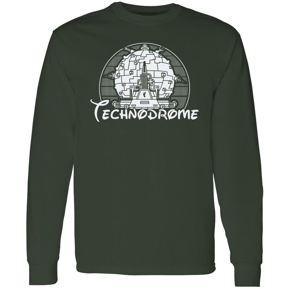 Long Sleeve T-Shirt - PK3U6XKJ - Forest Green - 4