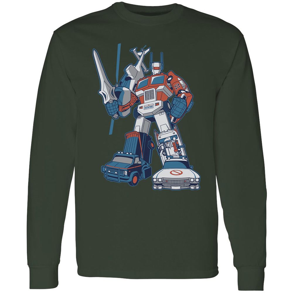 Long Sleeve T-Shirt - RFGZE3G5 - Forest Green - 4