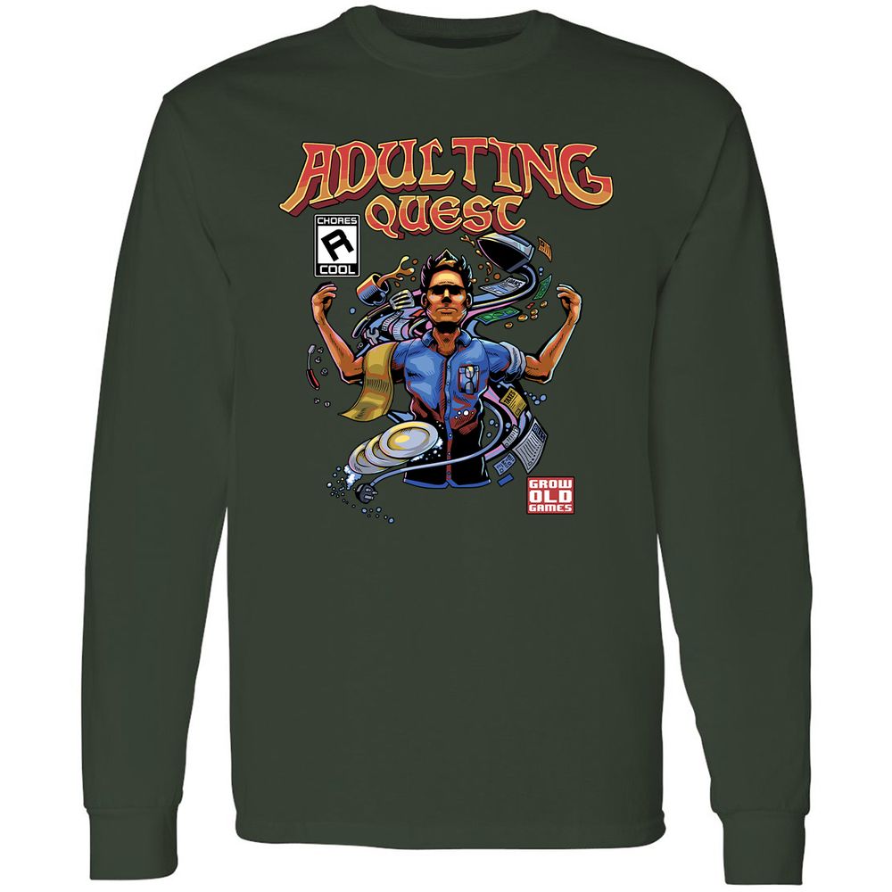 Long Sleeve T-Shirt - 1AYVURV1 - Forest Green - 4