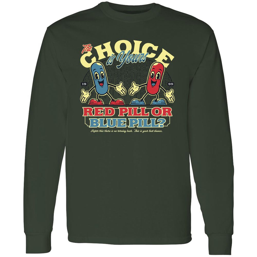 Long Sleeve T-Shirt - 1L7QJMW6 - Forest Green - 4