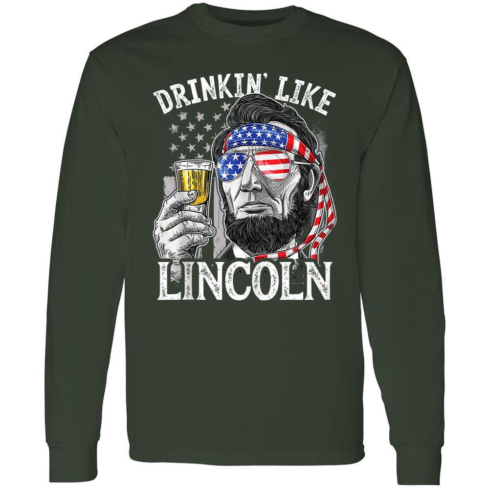 Long Sleeve T-Shirt - FY5DWR2U - Forest Green - 4