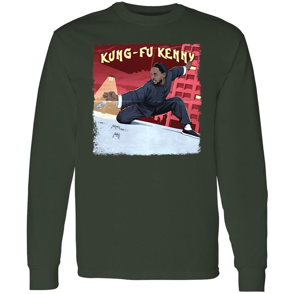 Long Sleeve T-Shirt - 1QDP6WK9 - Forest Green - 4