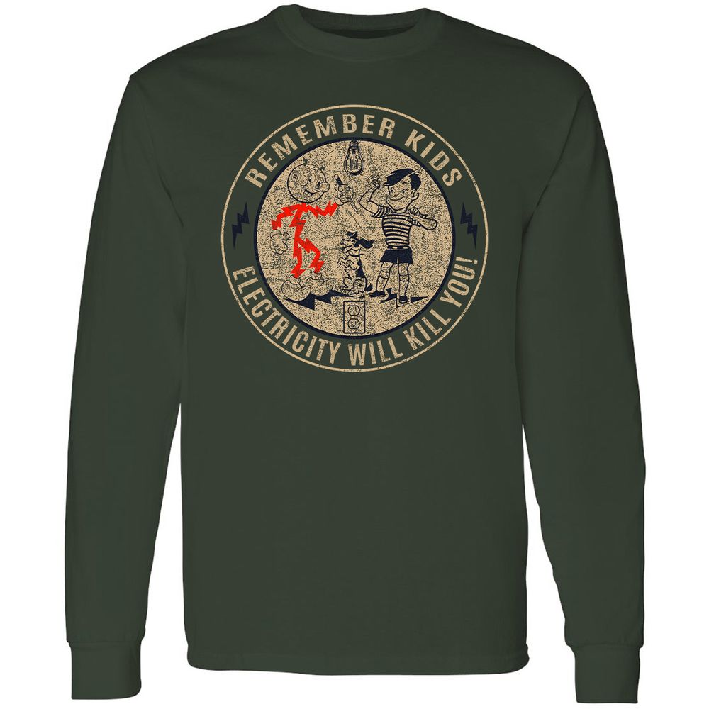Long Sleeve T-Shirt - XWDCM9C8 - Forest Green - 4