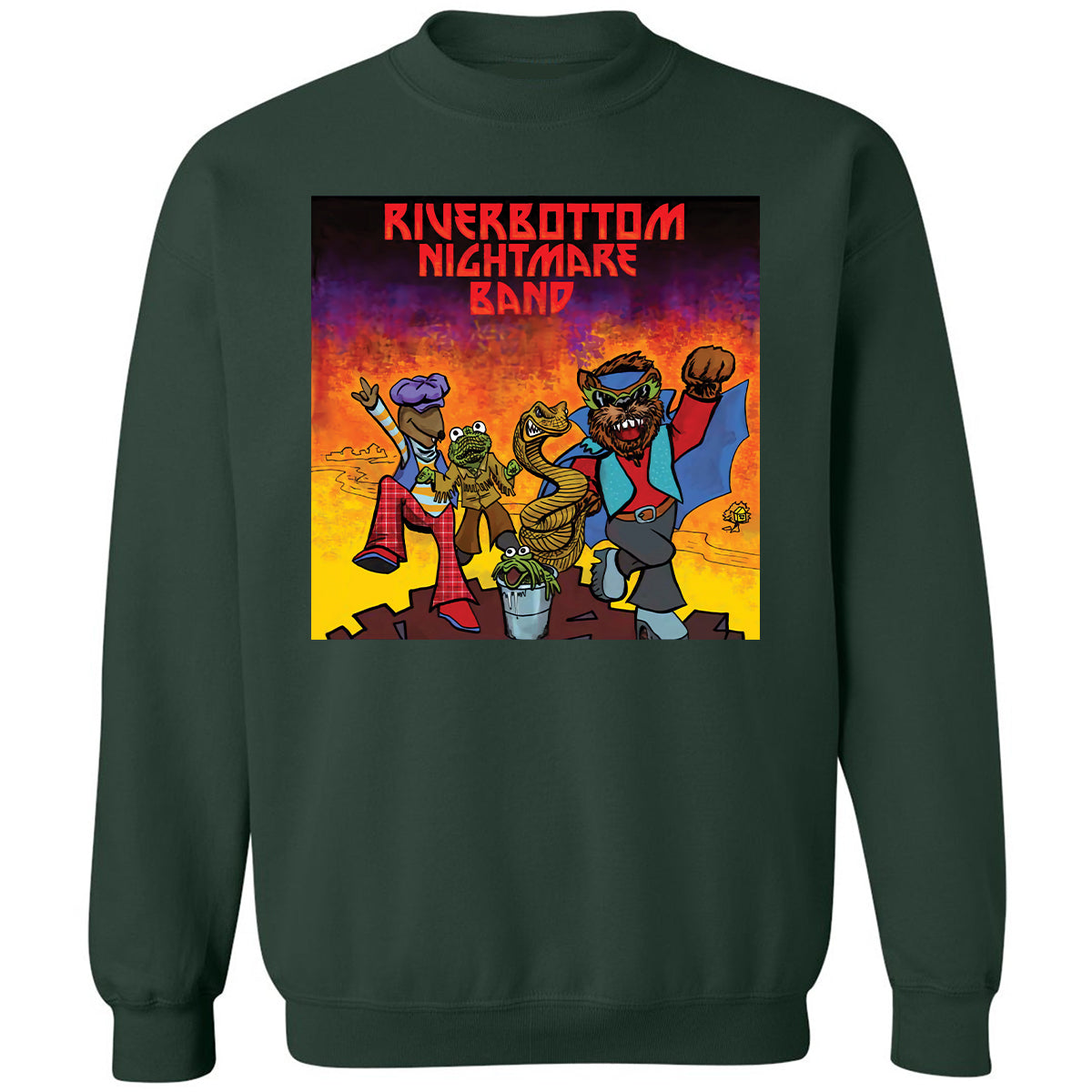 Classic Unisex Sweatshirt - 938SM2GU - Forest Green - 4