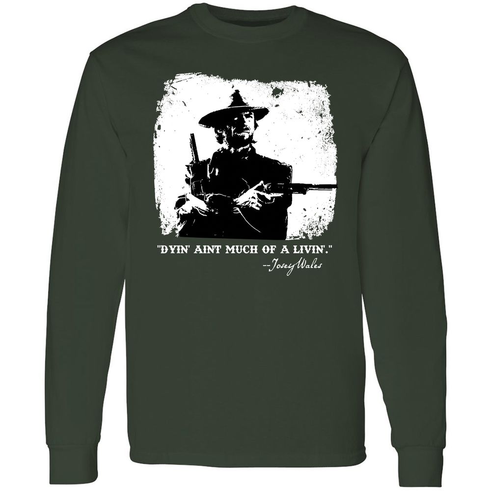 Long Sleeve T-Shirt - 8AY1JKTQ - Forest Green - 4