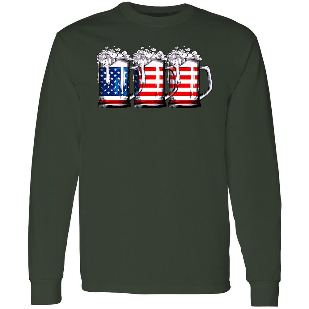 Long Sleeve T-Shirt - ACHF7FTR - Forest Green - 4