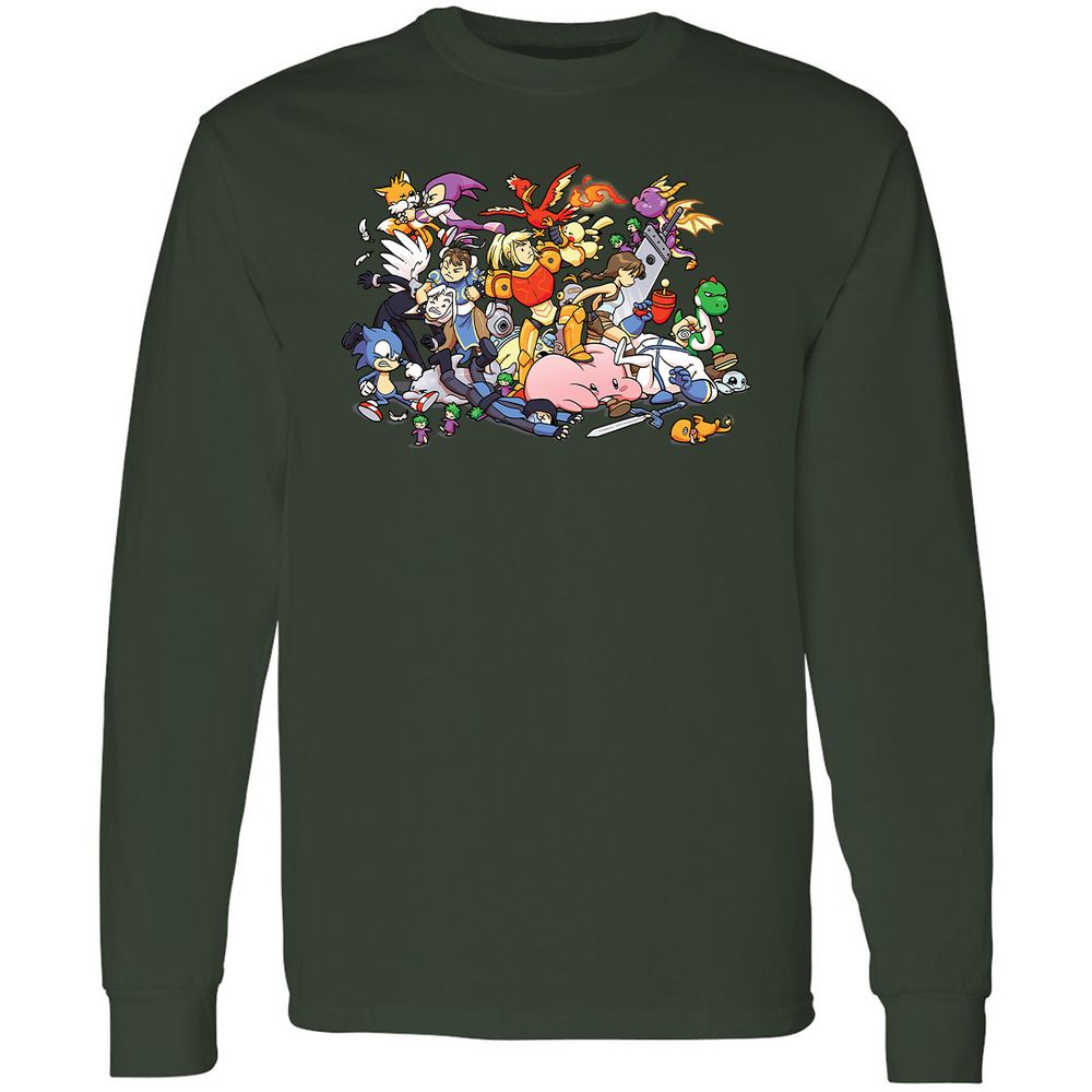 Long Sleeve T-Shirt - 3LBWRNG9 - Forest Green - 4