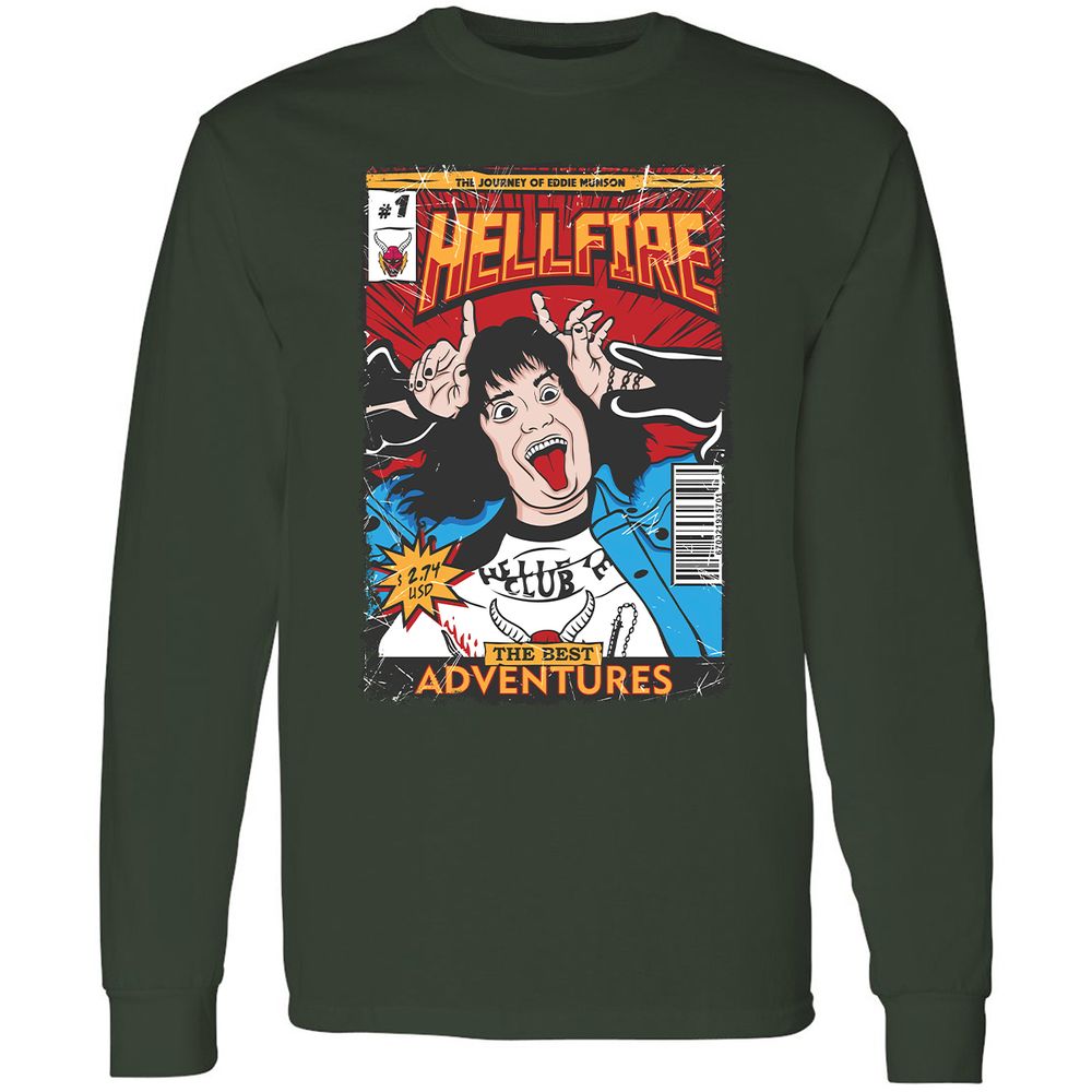Long Sleeve T-Shirt - XNT91LA9 - Forest Green - 4