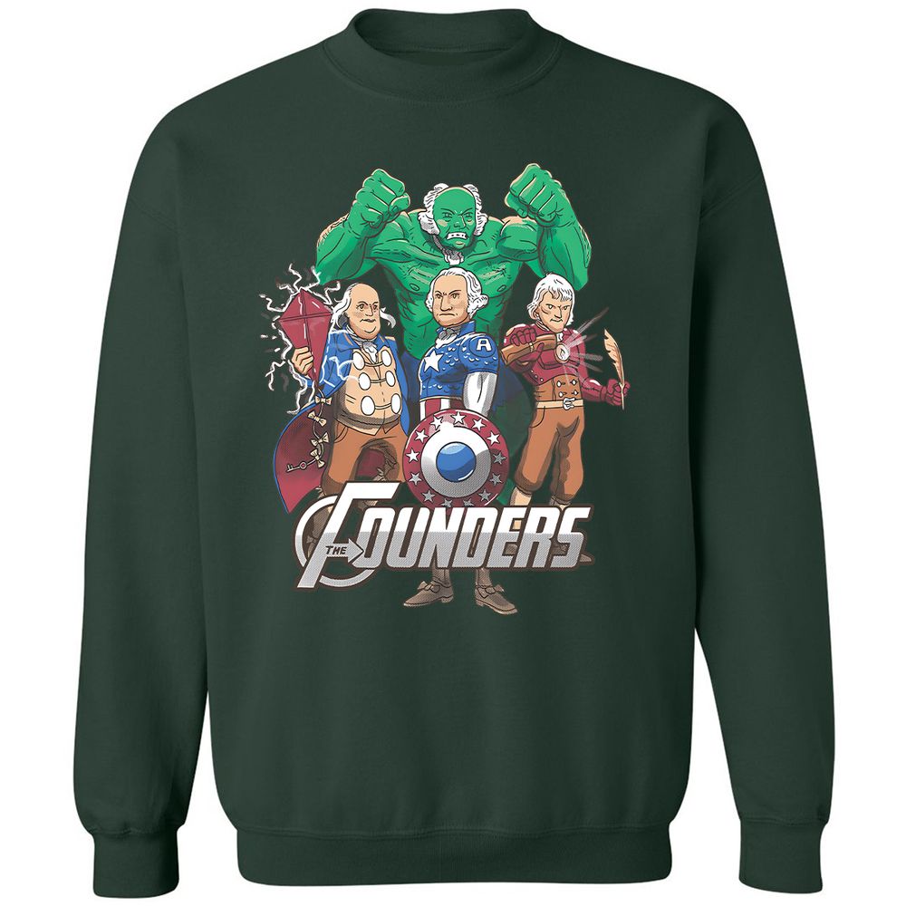 Classic Unisex Sweatshirt - LVU8V71Z - Forest Green - 4