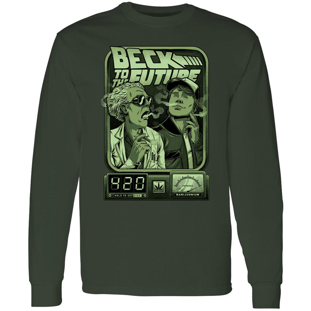 Long Sleeve T-Shirt - XB1YX1N9 - Forest Green - 4