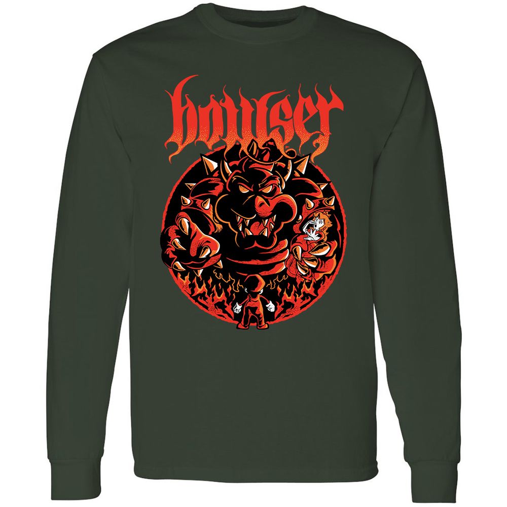 Long Sleeve T-Shirt - 4XCVGFJY - Forest Green - 4