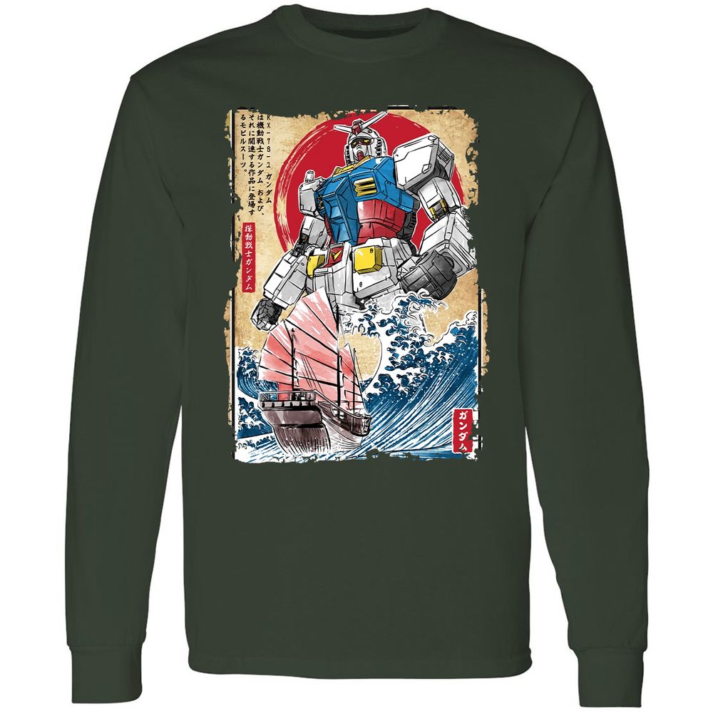 Long Sleeve T-Shirt - 8BKZGNU1 - Forest Green - 4