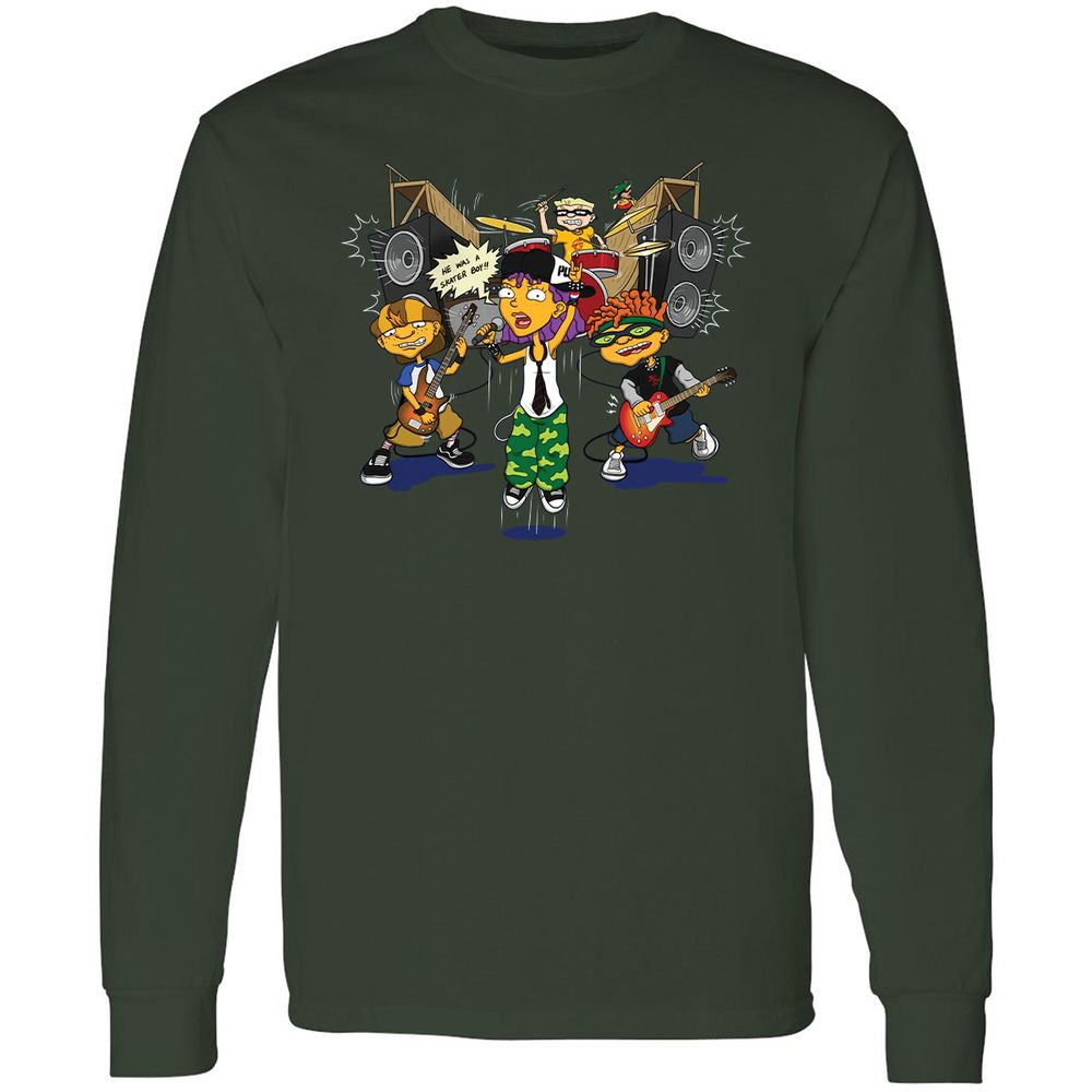 Long Sleeve T-Shirt - H8T3TJKE - Forest Green - 4