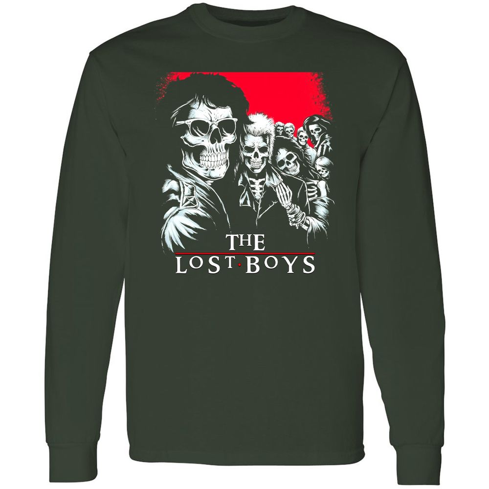 Long Sleeve T-Shirt - QAPFCEPJ - Forest Green - 4